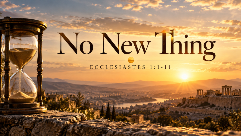 10/18/26AM- “No New Thing”